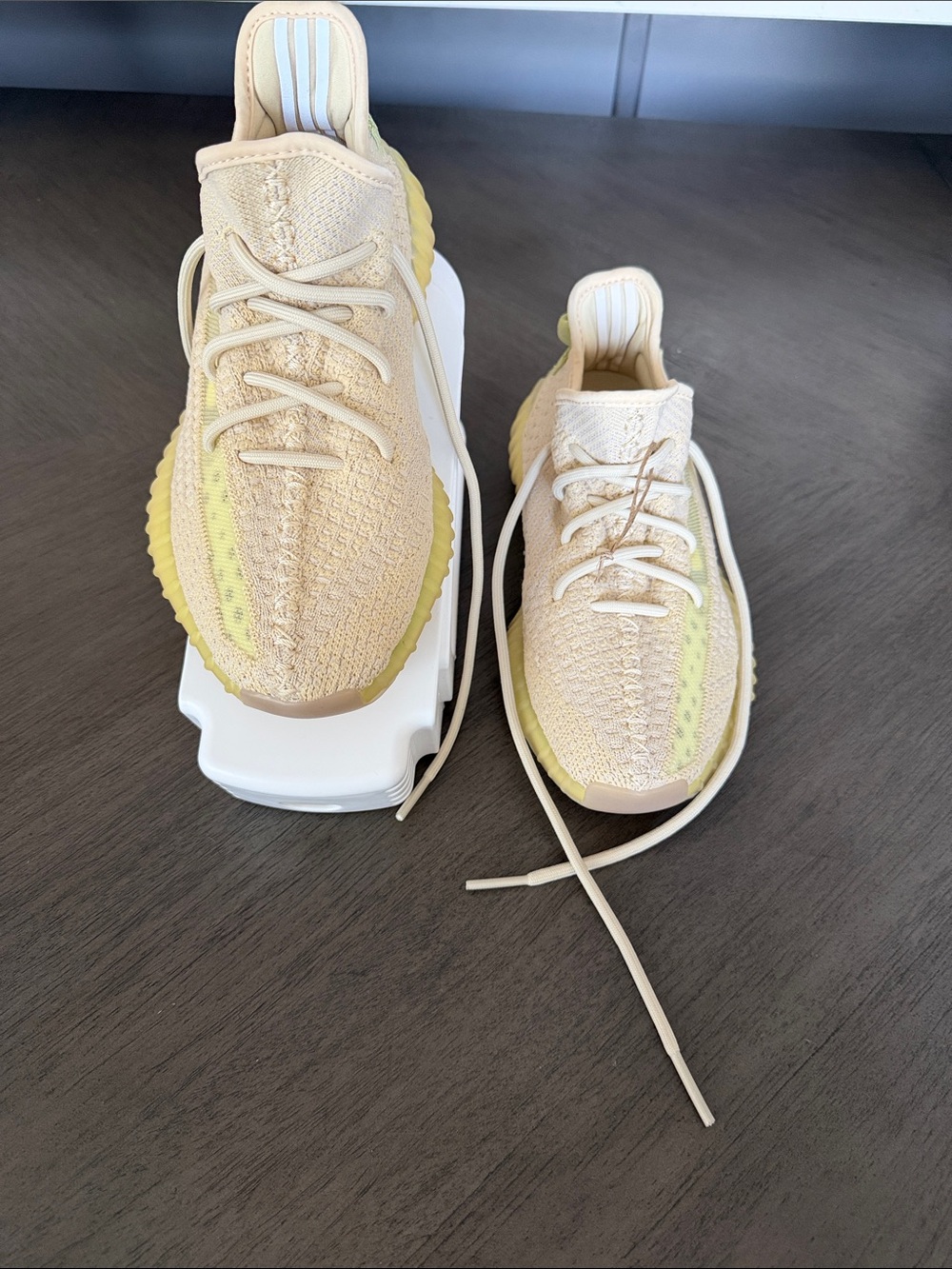 adidas Beige and Yellow Athletic Sneakers